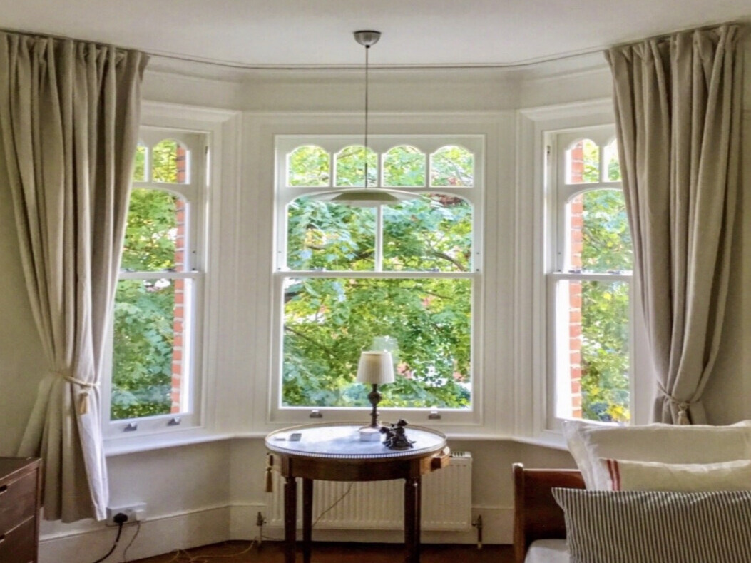 Tailor-Made Bay Window Curtains Custom bay window curtain design